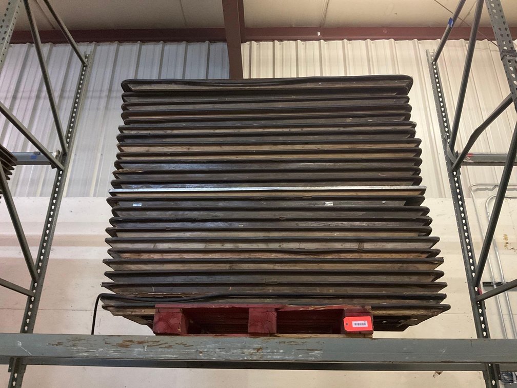Stack of 6’ banquet tables 