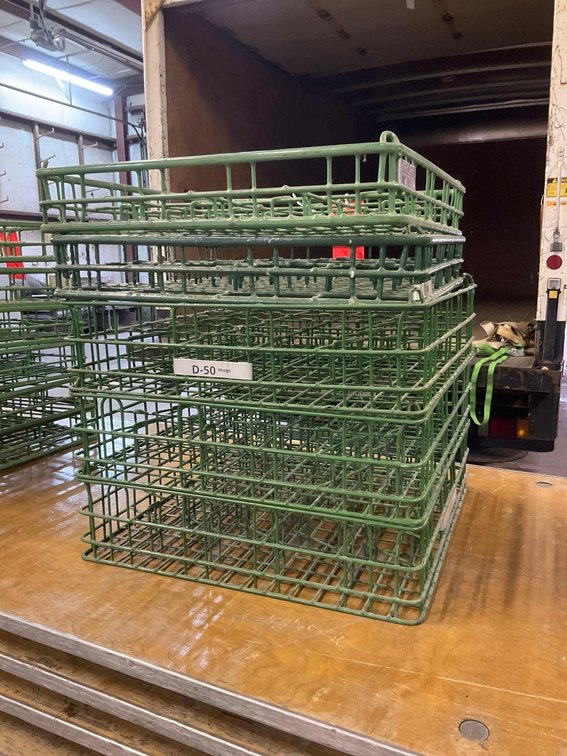Sani stack dishwasher crates