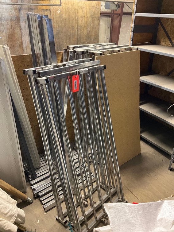 Chrome racks-Upstairs of warehouse
