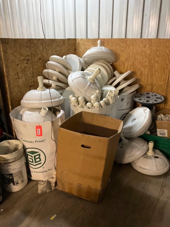 Crowd control barriers-Upstairs of warehouse