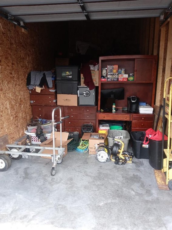 10x24 Storage unit of excess household goods - Unit G12