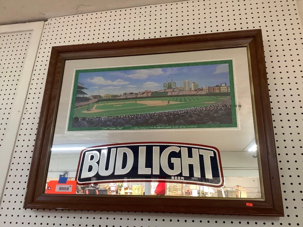 Bud Light mirror 36x27”