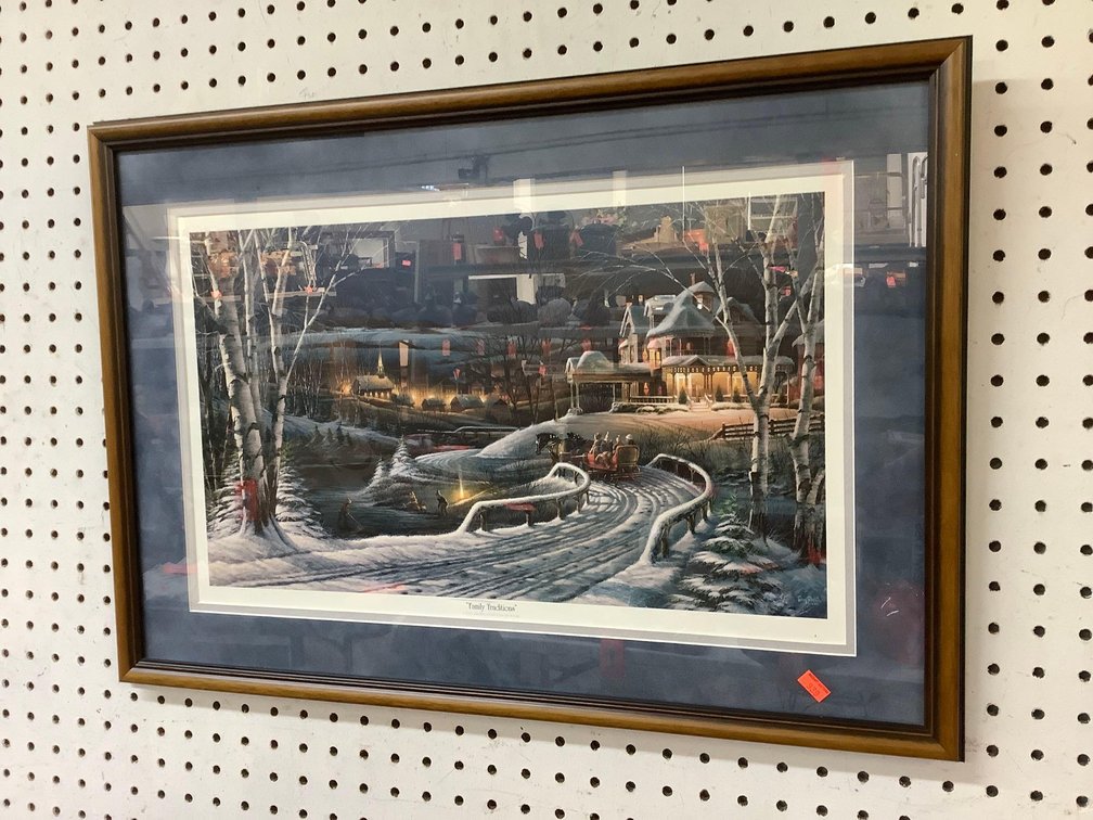 Framed Terry Redlin print 