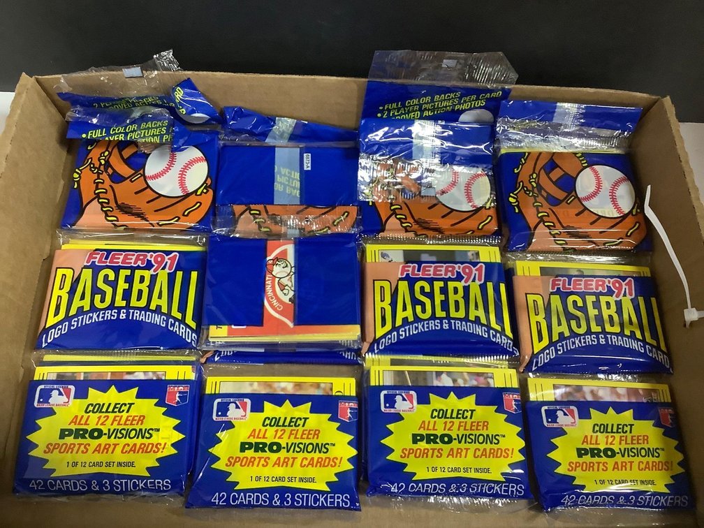 1991 Fleer baseball racks 