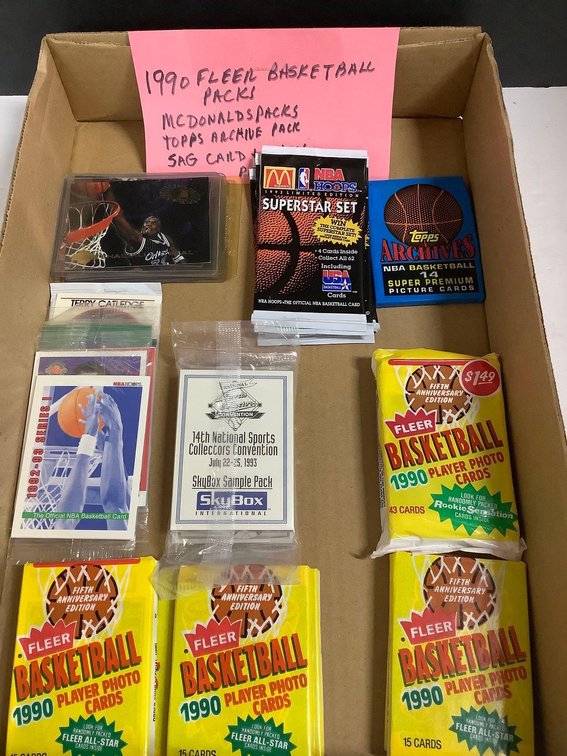 1990 Fleer basketball packs 