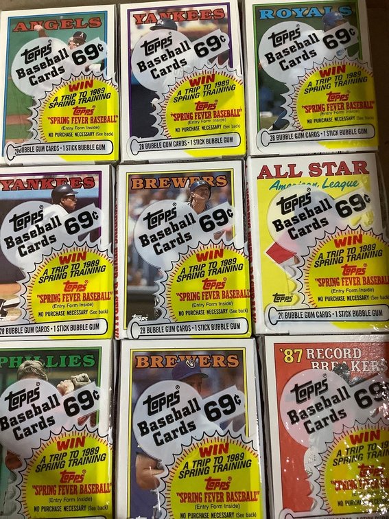 1988 Topps baseball cellos with stars 