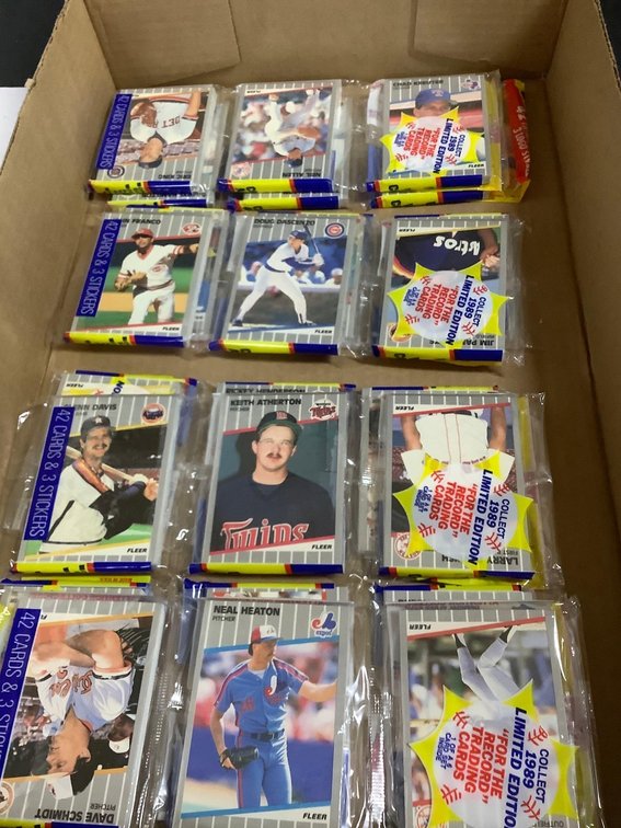 1989 Fleer baseball racks 