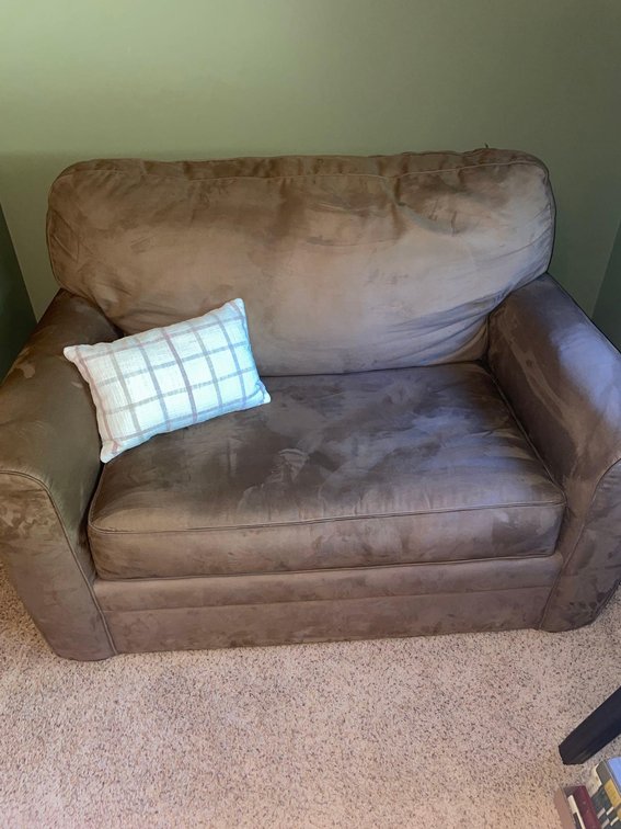 Single cushion sleeper sofa 56” long-Office 