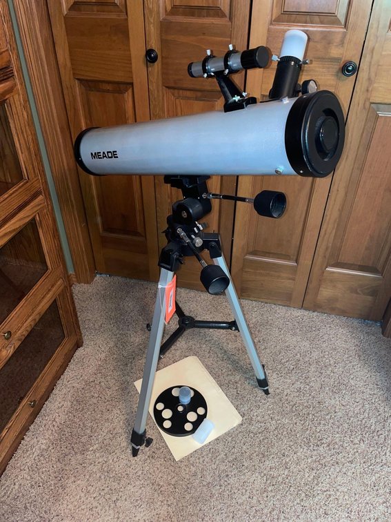 Meade telescope & tripod-Office 