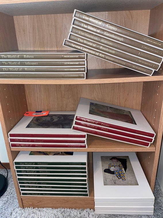 Time Life Library of Art books-Bedroom 