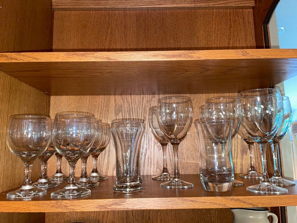 Assorted stemware-Kitchen 