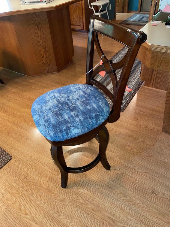 Swivel bar stool with back 22” seat height-Kitchen 