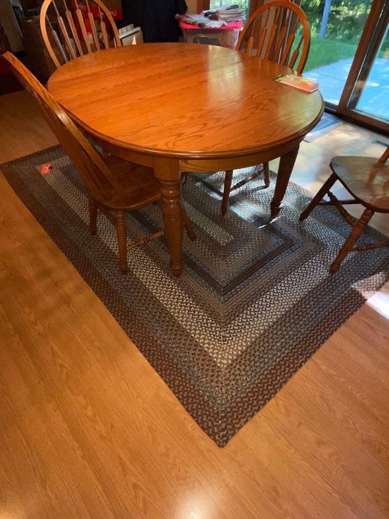 Braided rug 98”x61”-Kitchen 