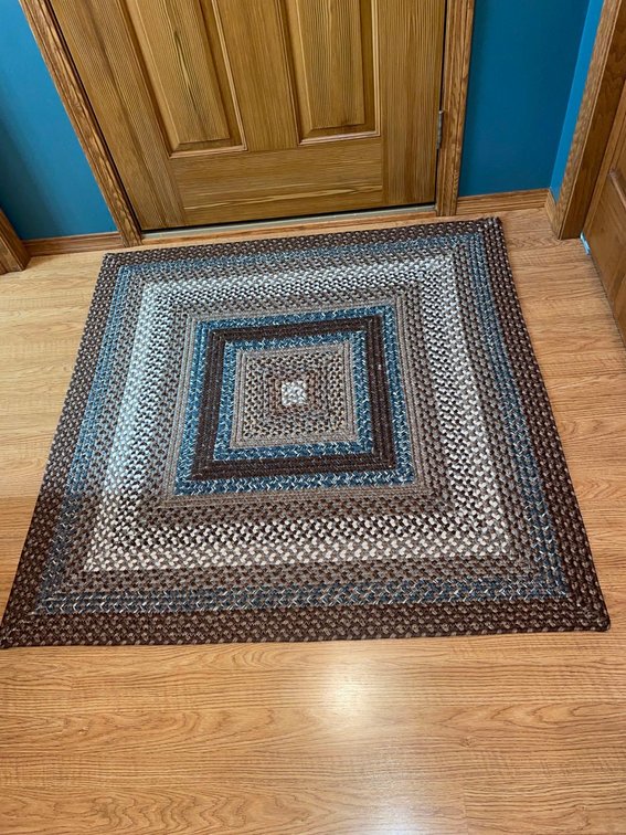 Braided rug 48x48”-Kitchen 