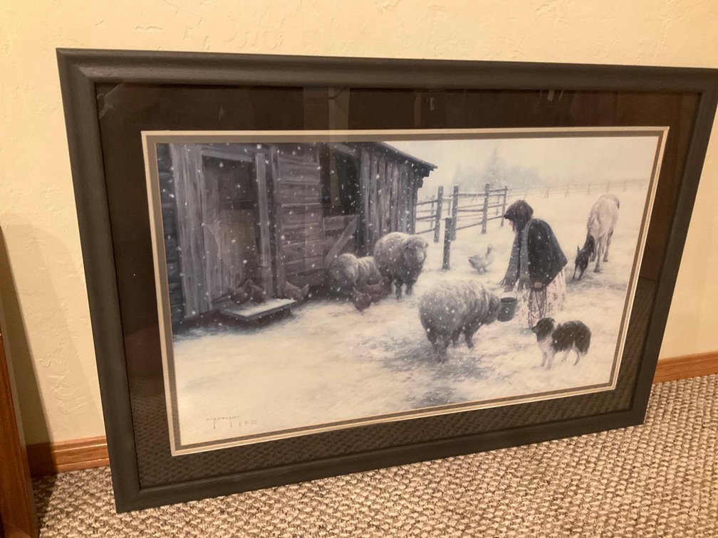 Framed wall decorator 39x27”-Basement 