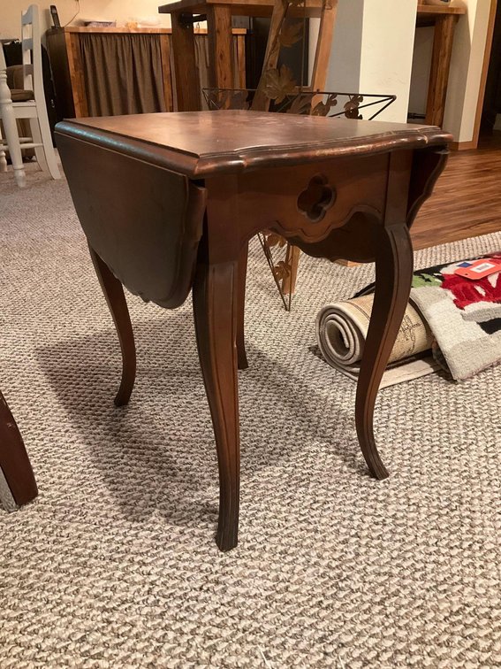 Small drop leaf table 12x20x20”-Basement 