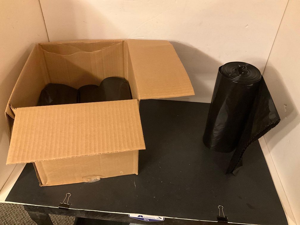 Case of garbage bags-Basement 