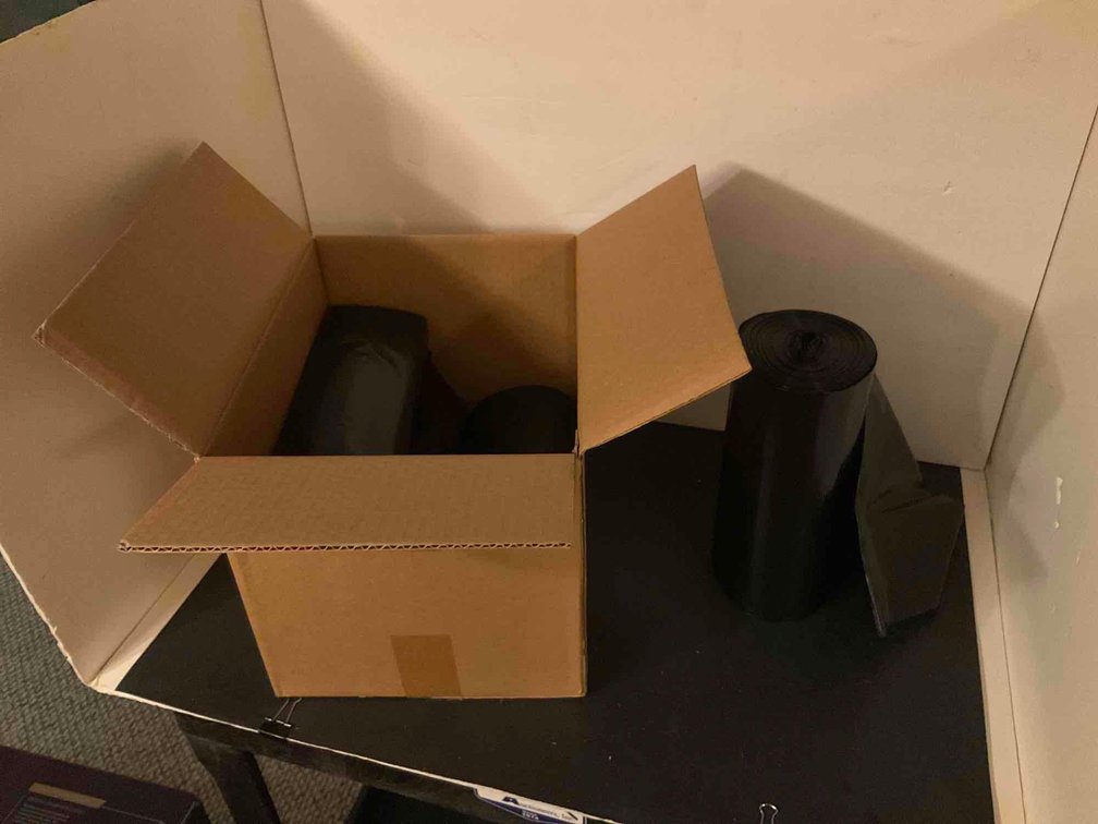 Case of garbage bags-Basement 