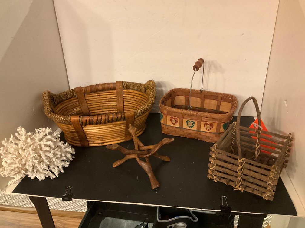 Assorted baskets-Basement 
