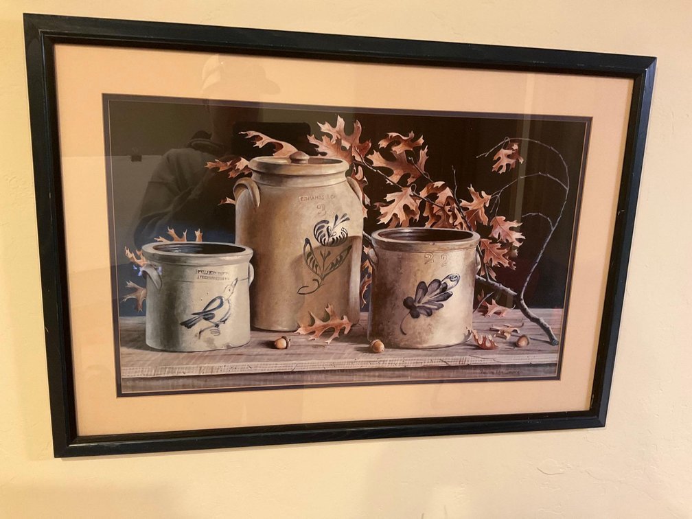 Framed wall decorator 32x22”-Basement 