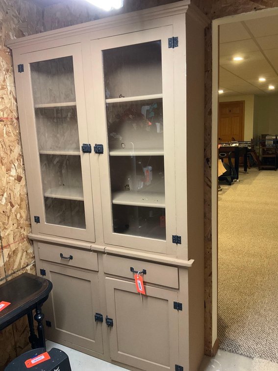 4 door cabinet 47x14x82”-Basement 