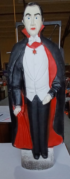 Vtg Don Bela Lugosi Dracula 42" blow Mold w/light - works