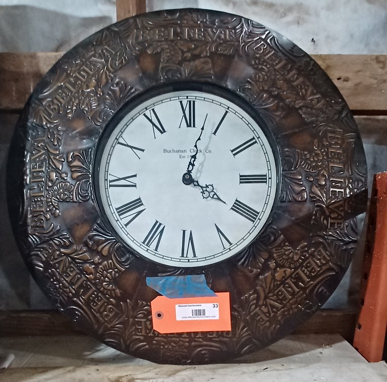Buchanan Clock Co. 24" "Believe" - works