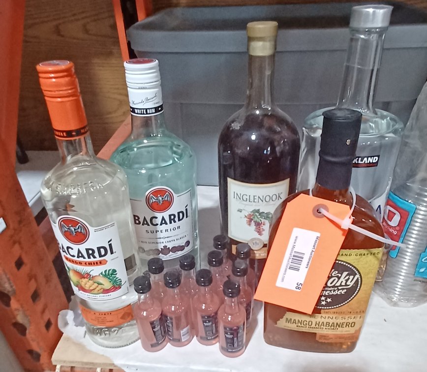 Barcardi 1.75, American Vodka 1.75 w/750 ml Mango Habanero & more