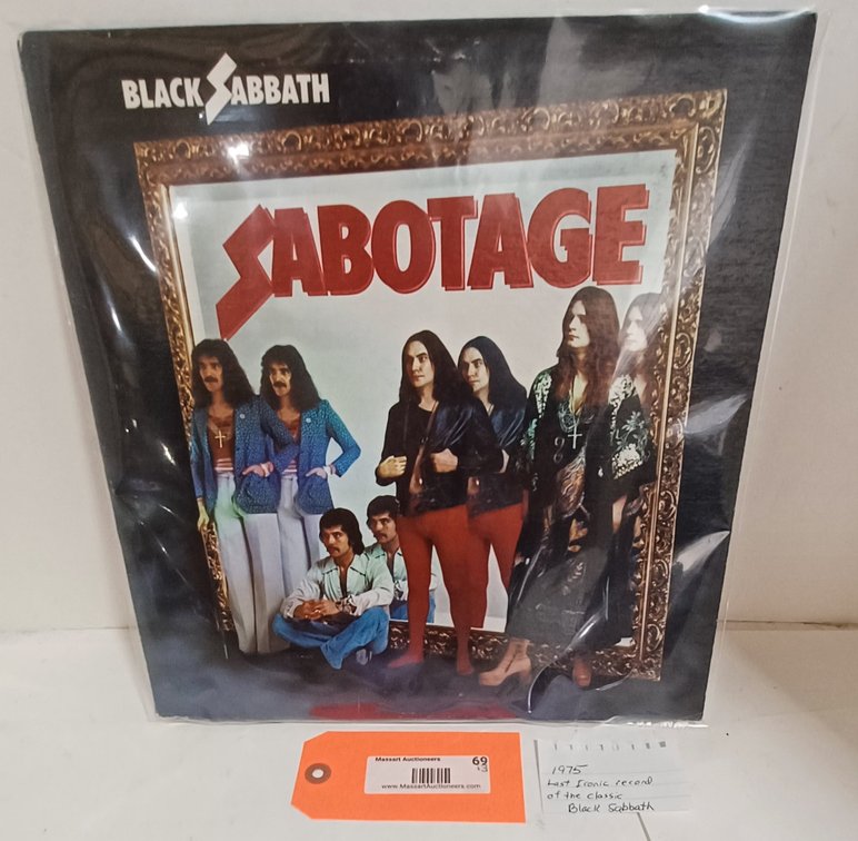 Black Sabbath - 1975 Last Iconic Classic record - from Black Sabbath - CUSTOMER RETURNED - RECORD IS BADLY SCRATCHED