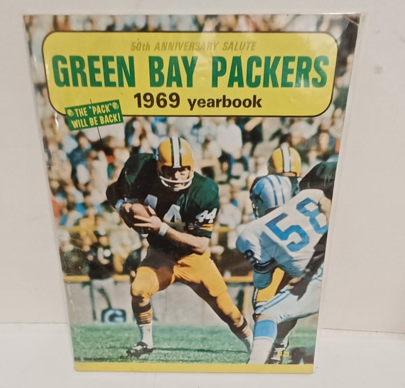 Vtg 1969 Packer Yearbook 50th Anniversary - Donny Anderson