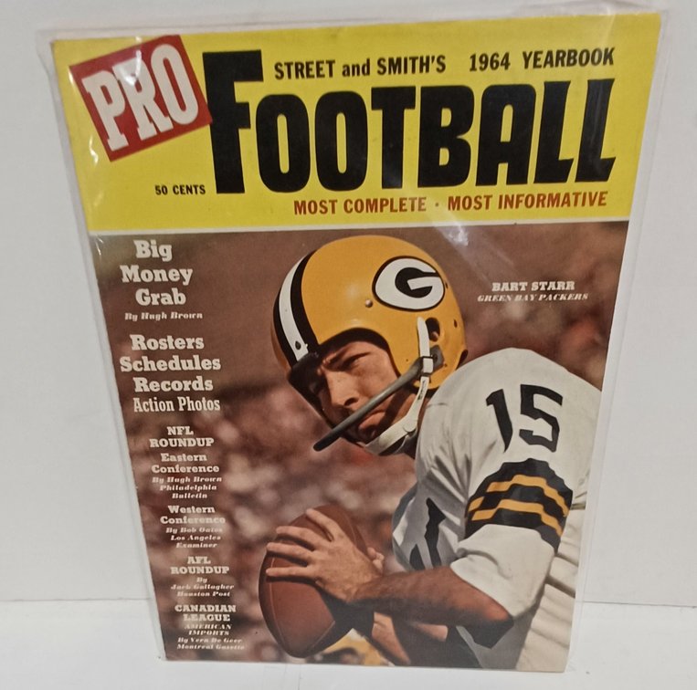 Bart Starr in/on 1964 Street & Smiths Pro Football Yearbook