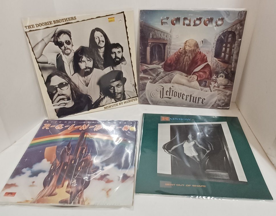 Vtg Lp's - Dobbie Bros. Kansas, Rainbow 2 ea