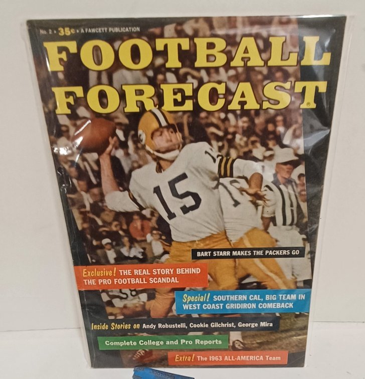 Bart Starr on Cover Football Forecast Magazine
