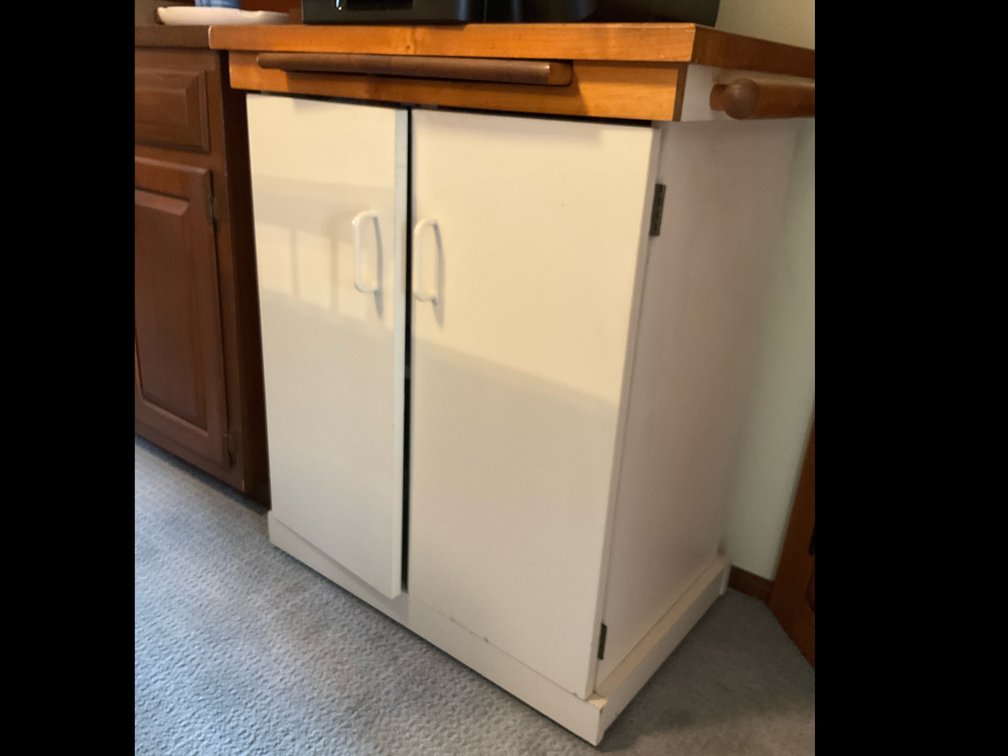 2 door cabinet on casters 30x20x35”-Kitchen 