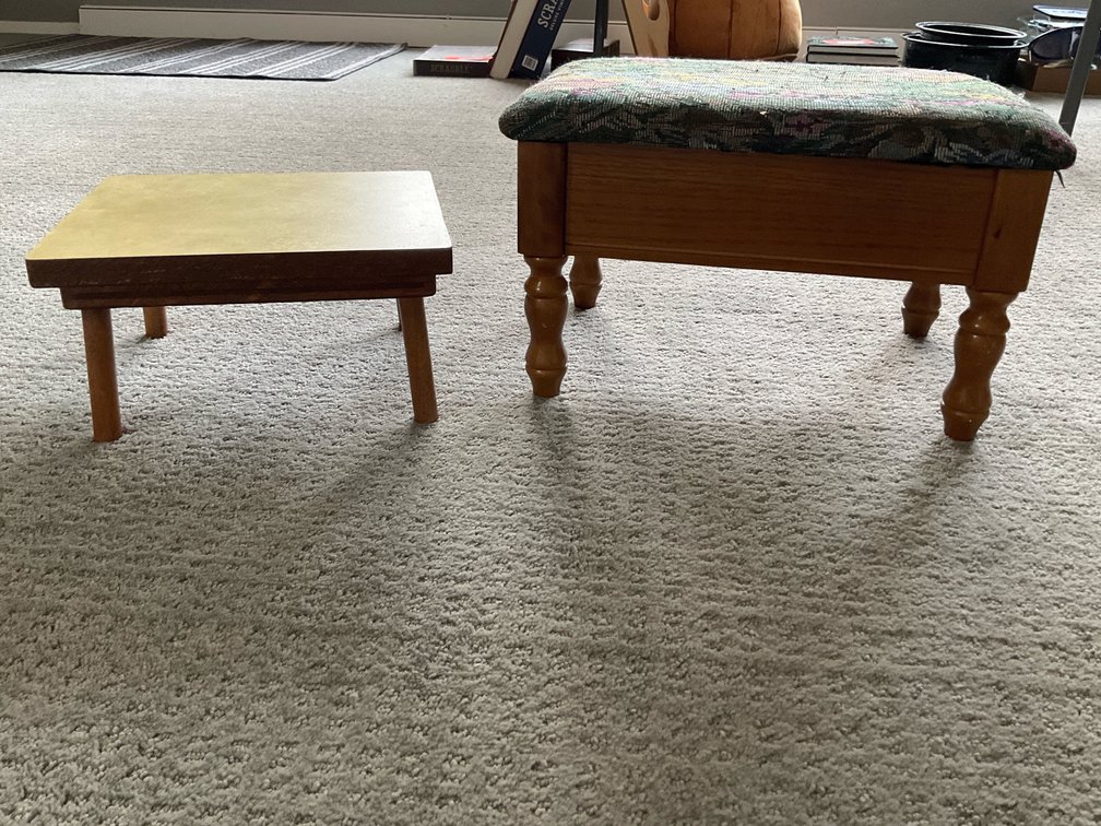 2 foot stools-Living room 