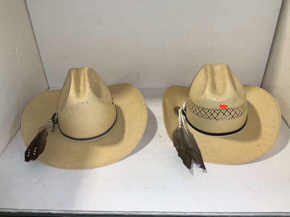 Two Stetson hats size 7 1/4