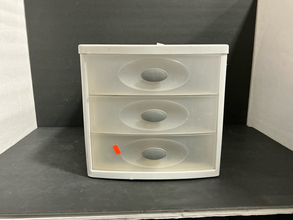 Small three drawer cabinet 11x13x10