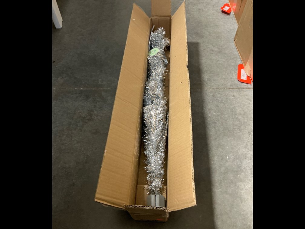 NWT tinsel Christmas tree – never used, 3’  tall