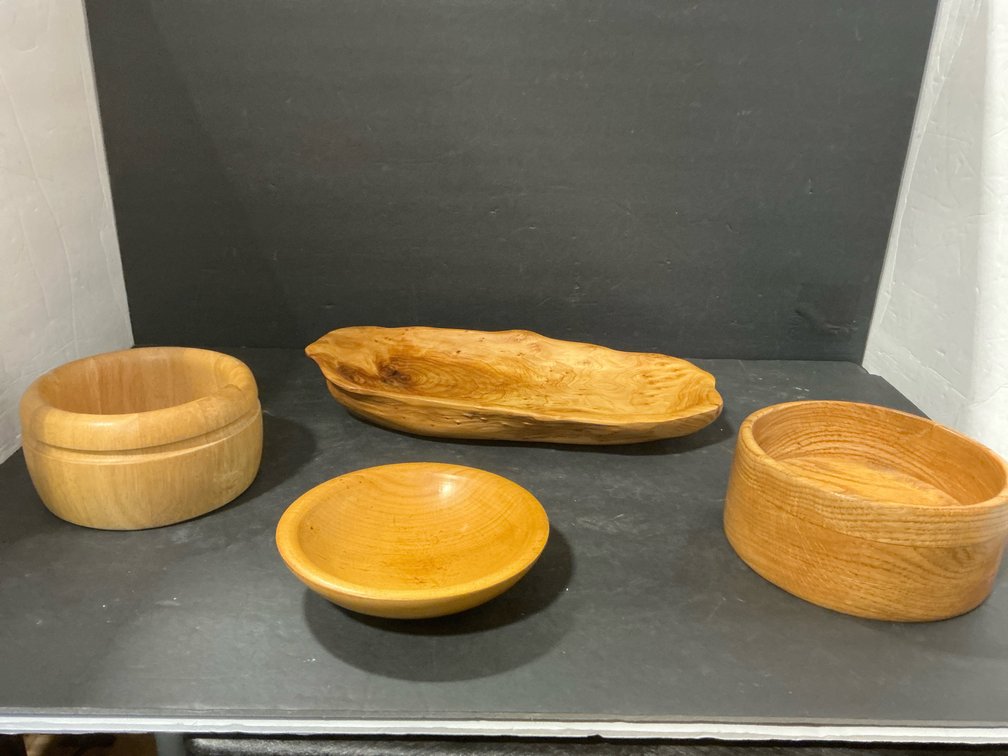 Assorted wooden bowls