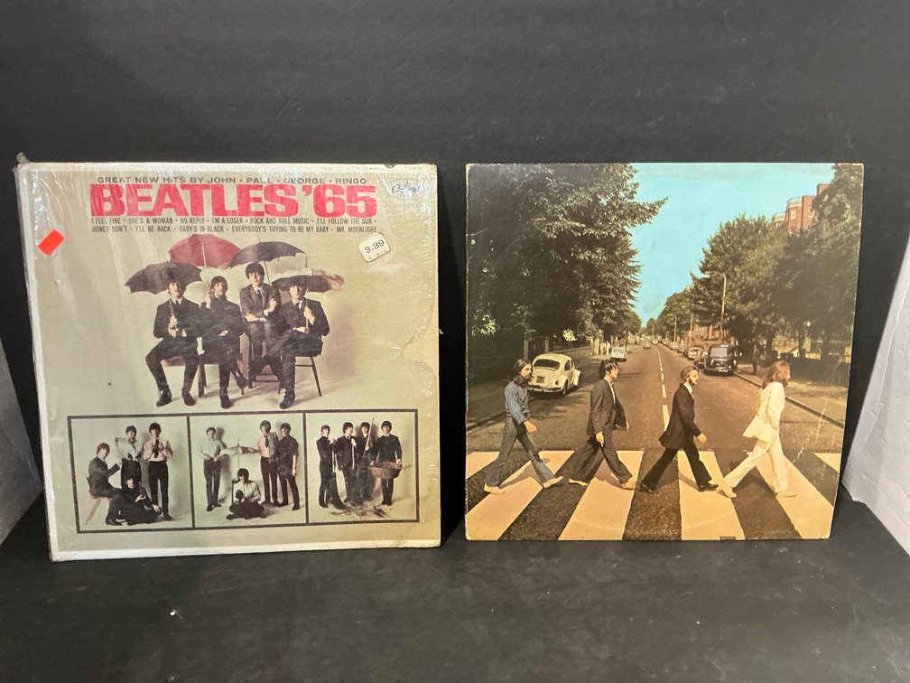 Two Beatles albums - Both records have scratches
