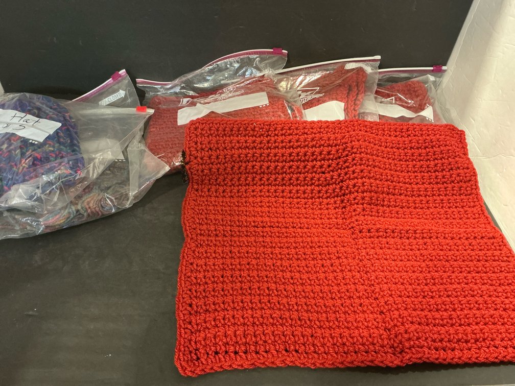 Hand made items out of yarn 