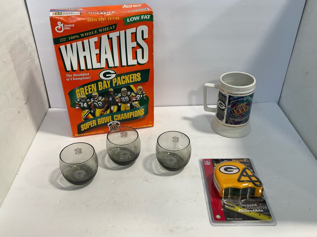 Wheaties box & Packer related 