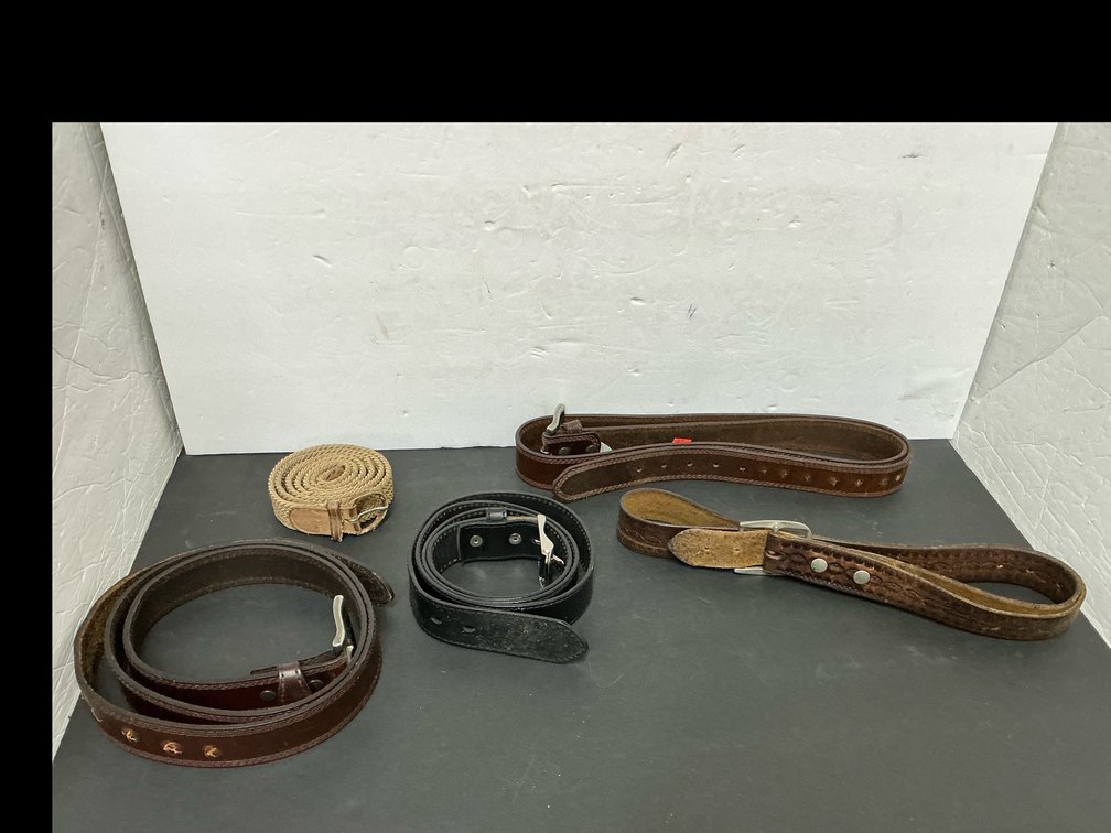 Assorted belts 