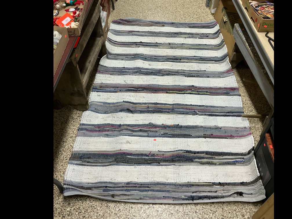 Large rag rug