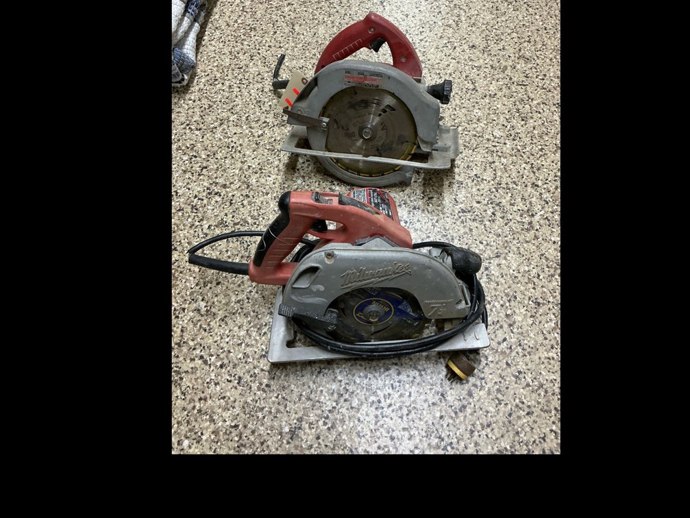 2 Milwaukee circular saws (1) needs a cord 