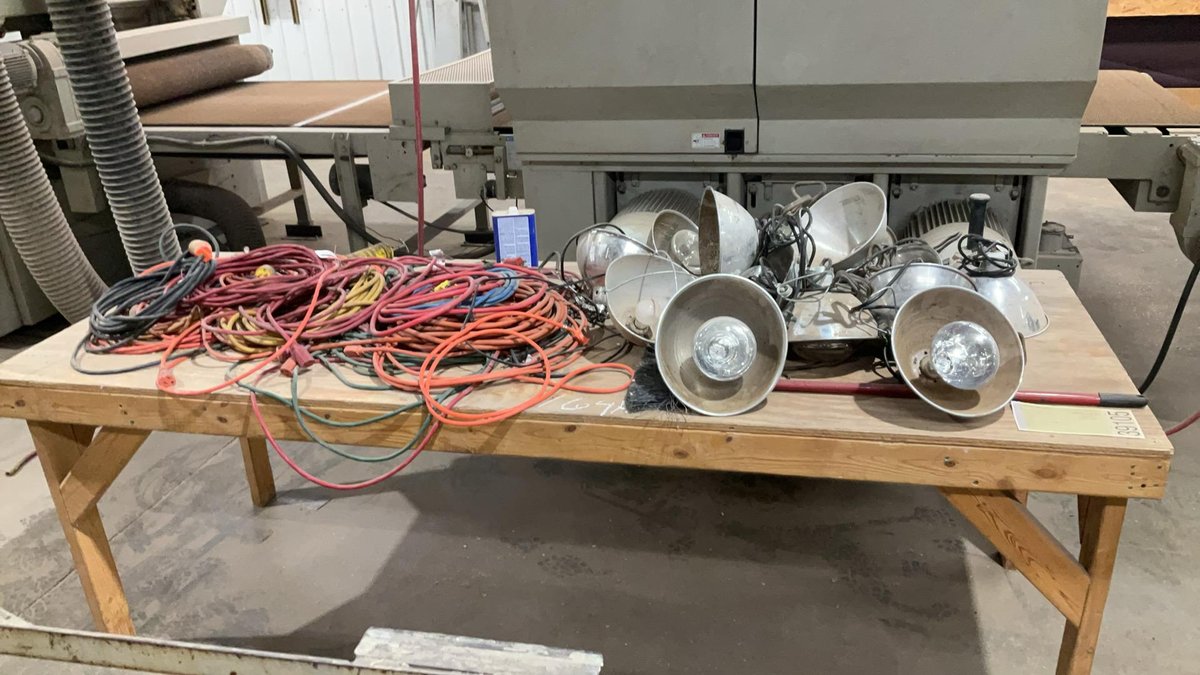 Table with Lights and Cords