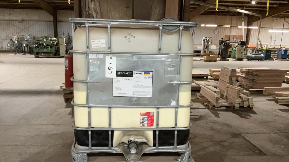 Plastic Tote of Wood Glue
