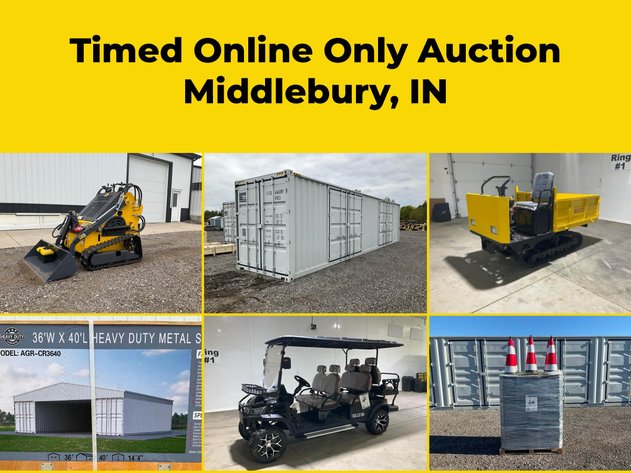 MIDDLEBURY, Indiana Factory Direct Timed Auction Event - Online Only - 7.29 - Middlebury, IN