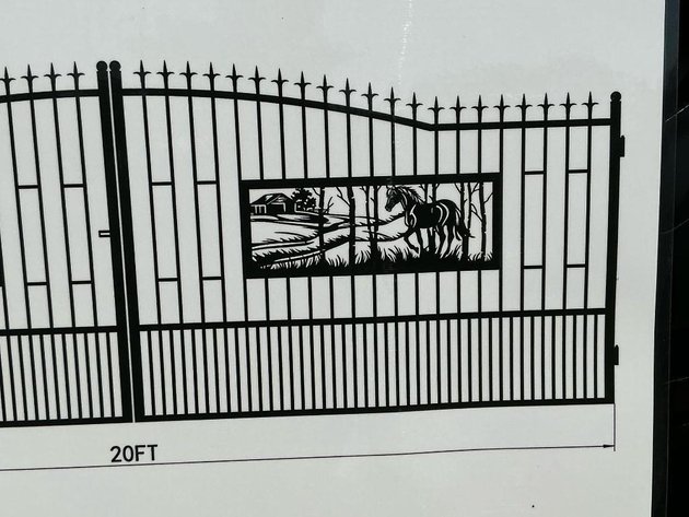20 Ft. Bi-parting Driveway Gates - Middlebury, IN