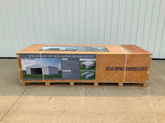 36' x 40' Heavy Duty Metal Shipping Container Roof Kit  - Middlebury, IN